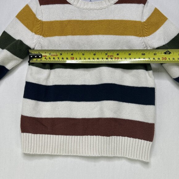 Old Navy Knit Sweater Toddler Size 3t Striped 100% Cotton - Picture 5 of 6